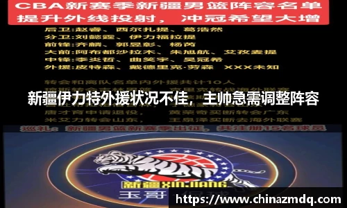 新疆伊力特外援状况不佳，主帅急需调整阵容