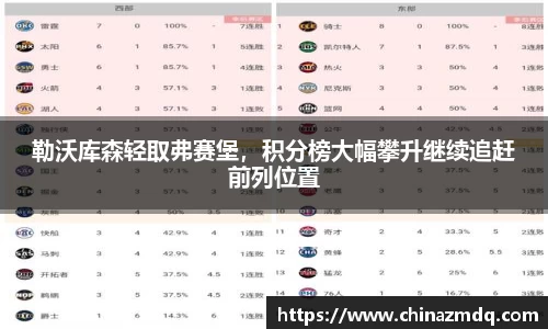 勒沃库森轻取弗赛堡，积分榜大幅攀升继续追赶前列位置